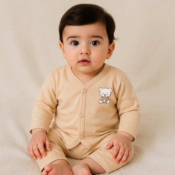 Baby cotton  NightSuit - Beige