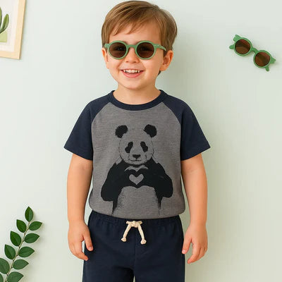 Little Panda Tee & Shorts Set