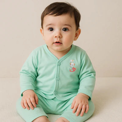 Baby Night Suit Cartoon Sea Green