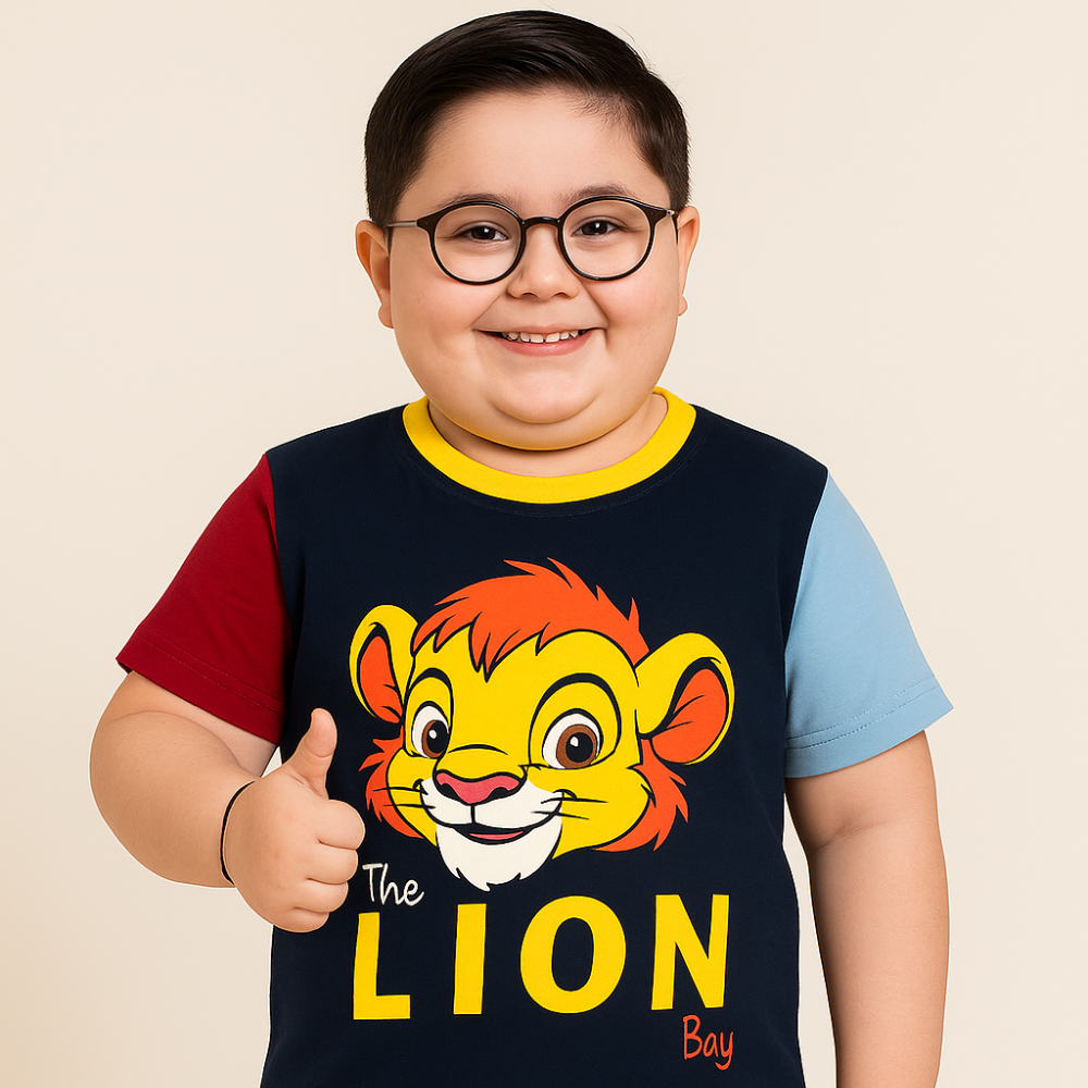 Cute Lion Boy Summer Set for Kids