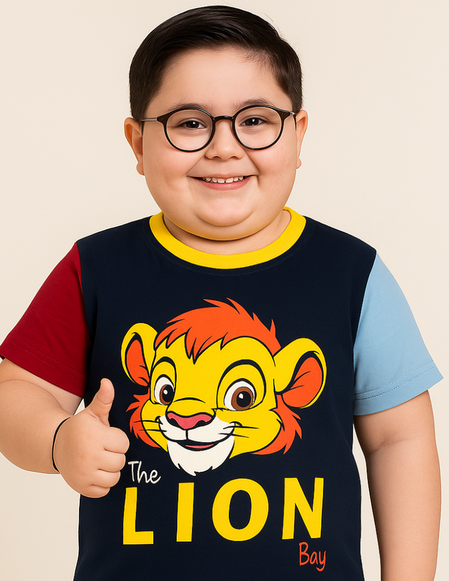 Cute Lion Boy Summer Set for Kids