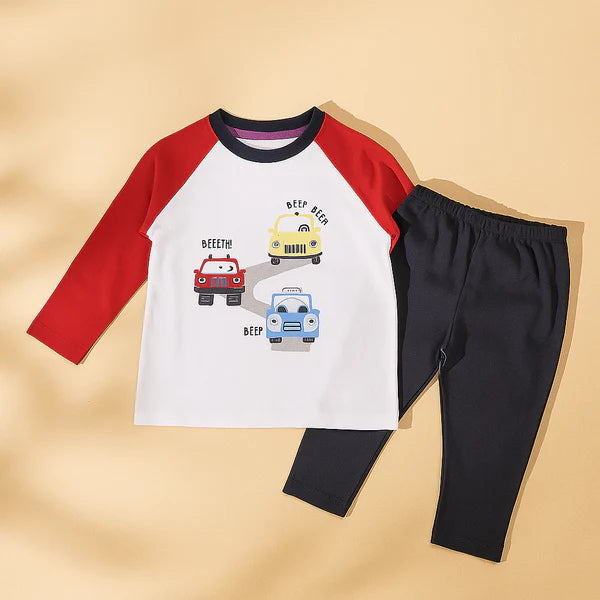 Beep Beep Cars Tee & Pants Set